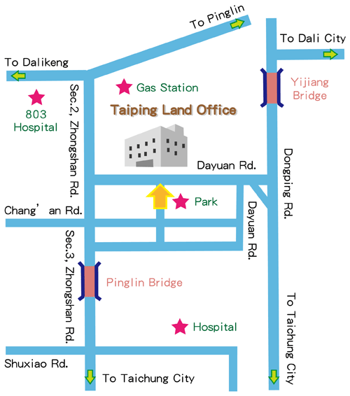 Taiping Land Office Map