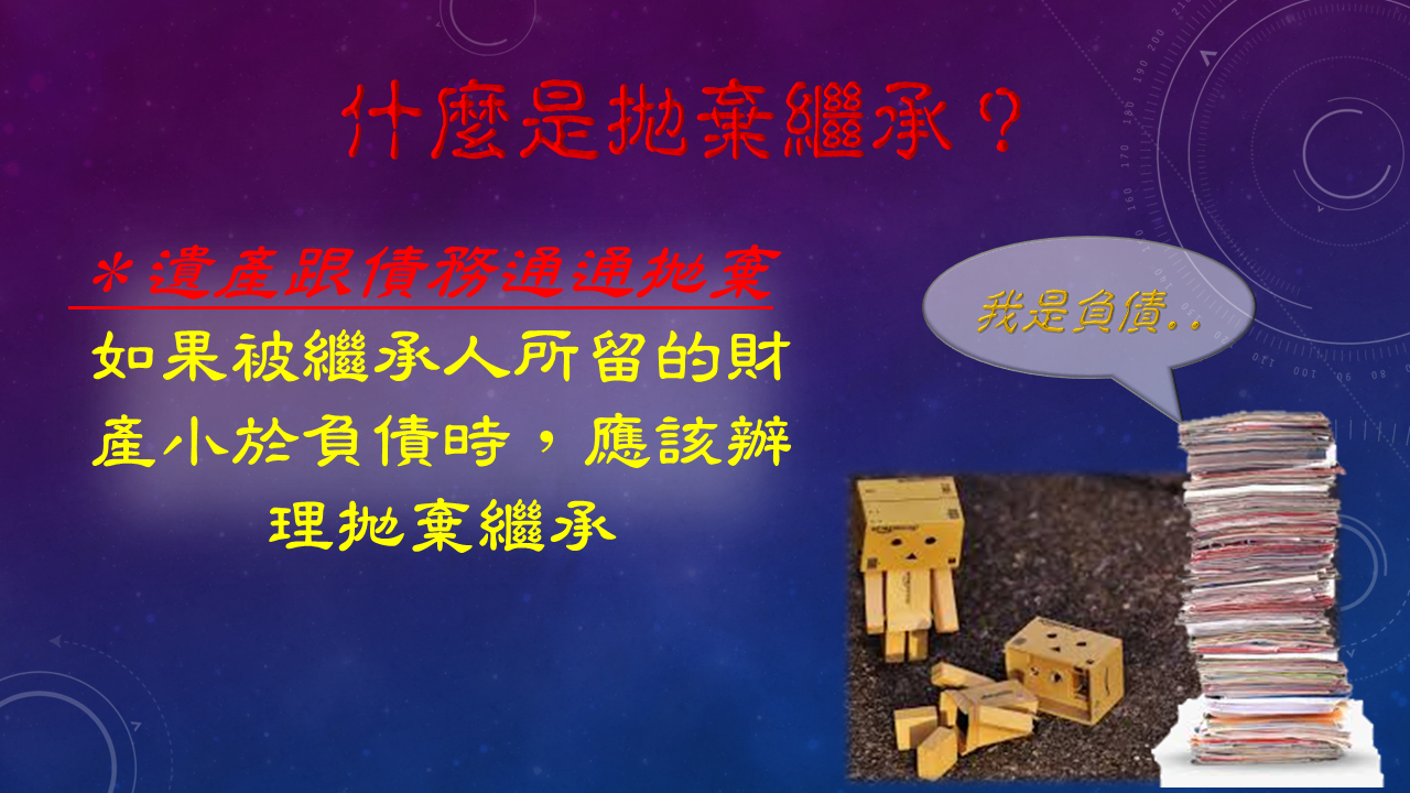繼承宣導圖